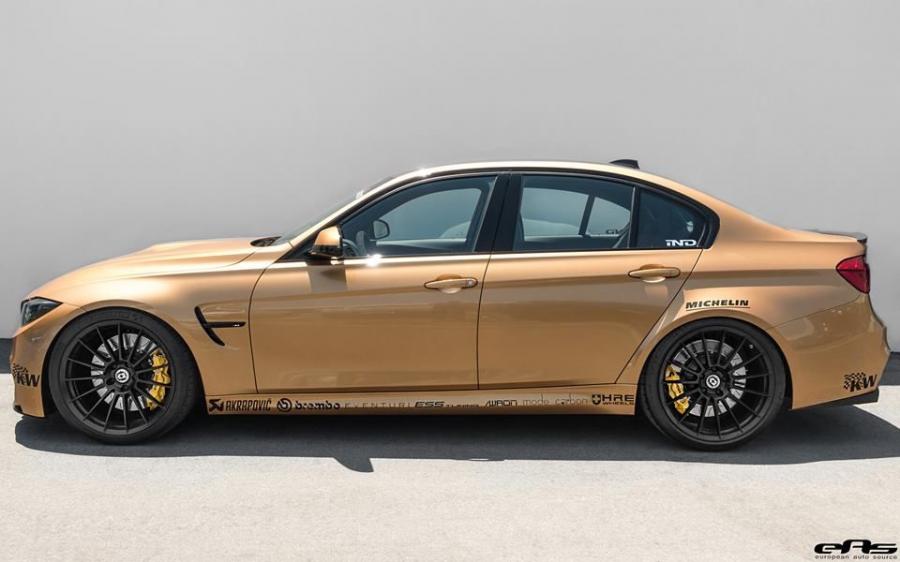  BMW M3 Sedan in Gold by EAS 2016 года  (фото 14 из 19)